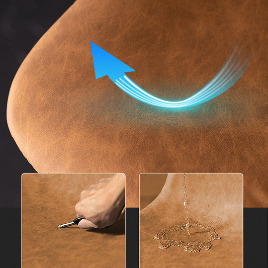 Contemporary Adjustable Height Home Stool Matte Finish Leather Barstool Clearhalo 'Bar Furniture' 'Bar Stools' 'bar_stools' 'furn' 'furn_bar_stools' 'Furniture' 'furniture_bar_stools' 'Kitchen & Dining Furniture' 4851504