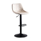 Contemporary Adjustable Height Home Stool Matte Finish Leather Barstool White 1 Piece Clearhalo 'Bar Furniture' 'Bar Stools' 'bar_stools' 'furn' 'furn_bar_stools' 'Furniture' 'furniture_bar_stools' 'Kitchen & Dining Furniture' 4851508