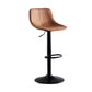 Contemporary Adjustable Height Home Stool Matte Finish Leather Barstool Light Brown 1 Piece Clearhalo 'Bar Furniture' 'Bar Stools' 'bar_stools' 'furn' 'furn_bar_stools' 'Furniture' 'furniture_bar_stools' 'Kitchen & Dining Furniture' 4851516