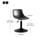 Contemporary Adjustable Height Home Stool Matte Finish Leather Barstool Clearhalo 'Bar Furniture' 'Bar Stools' 'bar_stools' 'furn' 'furn_bar_stools' 'Furniture' 'furniture_bar_stools' 'Kitchen & Dining Furniture' 4851548