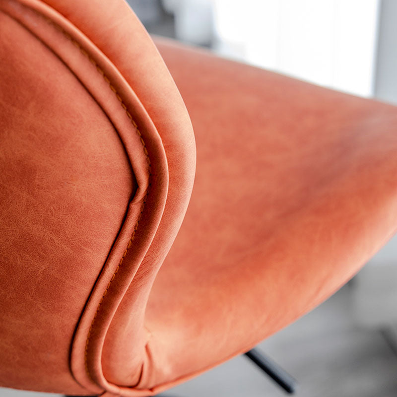 Contemporary Swivel Adjustable Height Stool Matte Finish Leather Barstool Clearhalo 'Bar Furniture' 'Bar Stools' 'bar_stools' 'furn' 'furn_bar_stools' 'Furniture' 'furniture_bar_stools' 'Kitchen & Dining Furniture' 4851562