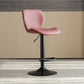 Contemporary Swivel Adjustable Height Stool Matte Finish Leather Barstool Clearhalo 'Bar Furniture' 'Bar Stools' 'bar_stools' 'furn' 'furn_bar_stools' 'Furniture' 'furniture_bar_stools' 'Kitchen & Dining Furniture' 4851572