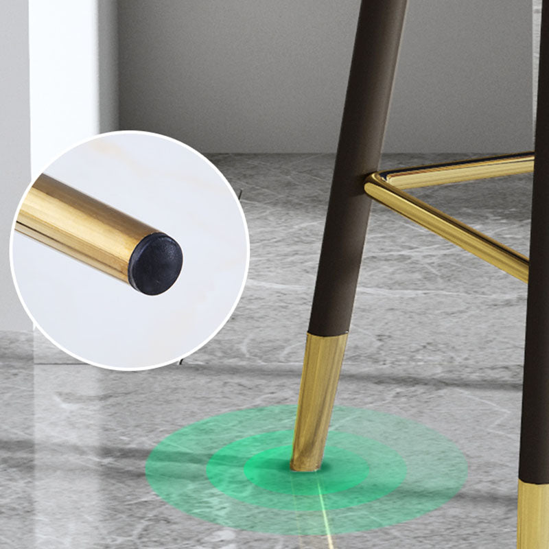 Scandinavian Home Footrest Stool Matte Finish Leather Barstool Clearhalo 'Bar Furniture' 'Bar Stools' 'bar_stools' 'Furniture' 'furniture_bar_stools' 'Kitchen & Dining Furniture' 4851639