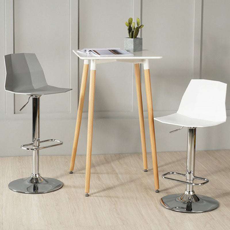 Contemporary Swivel Adjustable Height Stool Matte Finish Plastic Home Barstool Clearhalo 'Bar Furniture' 'Bar Stools' 'bar_stools' 'Furniture' 'furniture_bar_stools' 'Kitchen & Dining Furniture' 4851670