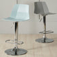 Contemporary Swivel Adjustable Height Stool Matte Finish Plastic Home Barstool Clearhalo 'Bar Furniture' 'Bar Stools' 'bar_stools' 'Furniture' 'furniture_bar_stools' 'Kitchen & Dining Furniture' 4851673