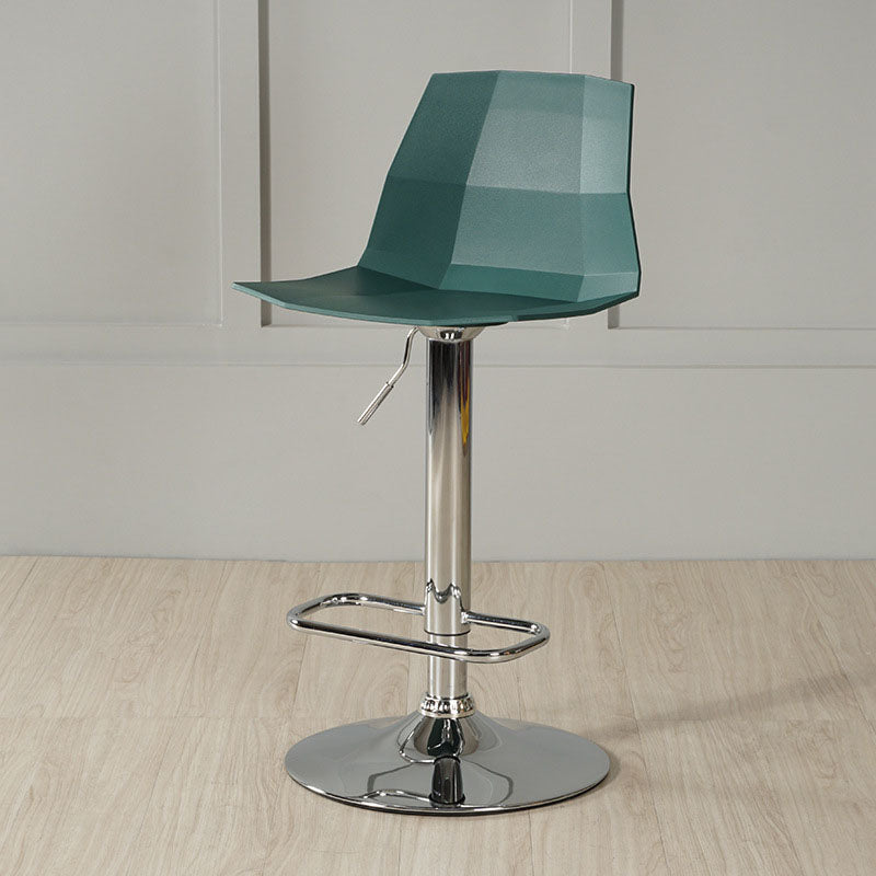 Contemporary Swivel Adjustable Height Stool Matte Finish Plastic Home Barstool Clearhalo 'Bar Furniture' 'Bar Stools' 'bar_stools' 'Furniture' 'furniture_bar_stools' 'Kitchen & Dining Furniture' 4851675