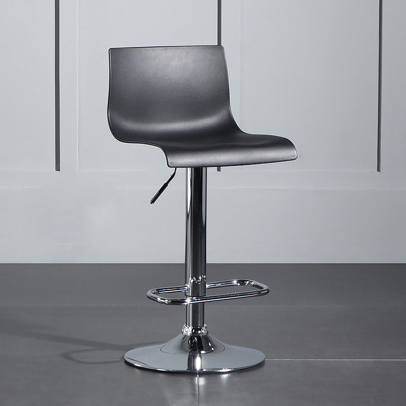 Contemporary Swivel Adjustable Height Stool Matte Finish Plastic Home Barstool Clearhalo 'Bar Furniture' 'Bar Stools' 'bar_stools' 'Furniture' 'furniture_bar_stools' 'Kitchen & Dining Furniture' 4851677