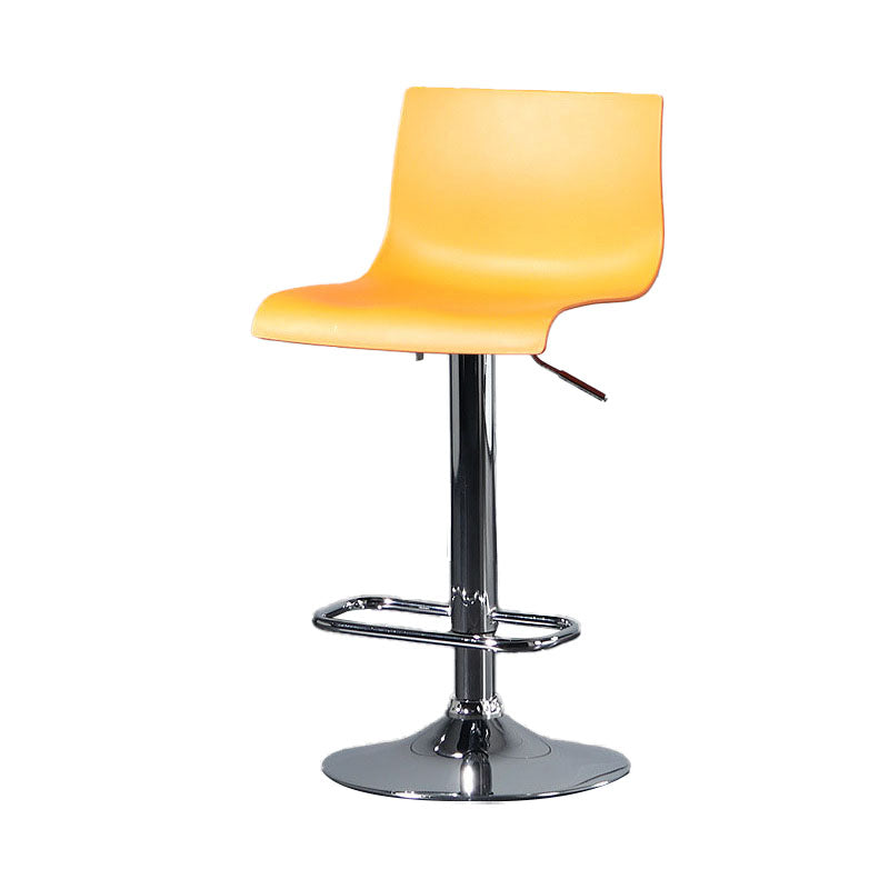 Contemporary Swivel Adjustable Height Stool Matte Finish Plastic Home Barstool Clearhalo 'Bar Furniture' 'Bar Stools' 'bar_stools' 'Furniture' 'furniture_bar_stools' 'Kitchen & Dining Furniture' 4851678
