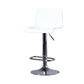 Contemporary Swivel Adjustable Height Stool Matte Finish Plastic Home Barstool Gloss White 1 Piece Clearhalo 'Bar Furniture' 'Bar Stools' 'bar_stools' 'Furniture' 'furniture_bar_stools' 'Kitchen & Dining Furniture' 4851691