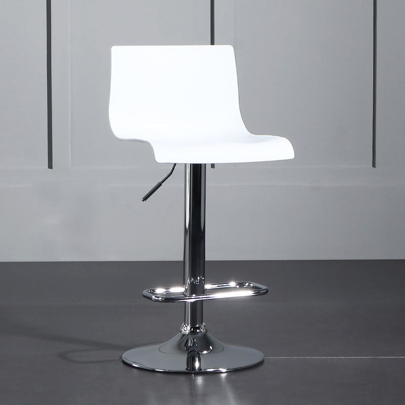Contemporary Swivel Adjustable Height Stool Matte Finish Plastic Home Barstool Clearhalo 'Bar Furniture' 'Bar Stools' 'bar_stools' 'Furniture' 'furniture_bar_stools' 'Kitchen & Dining Furniture' 4851692
