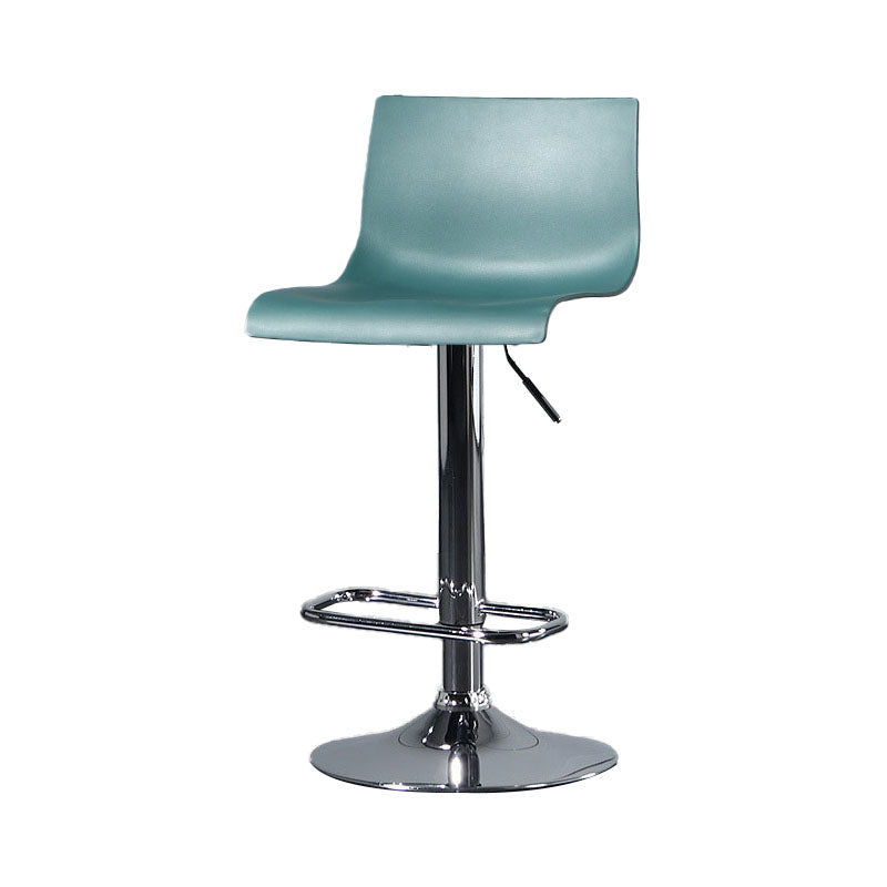 Contemporary Swivel Adjustable Height Stool Matte Finish Plastic Home Barstool Green 1 Piece Clearhalo 'Bar Furniture' 'Bar Stools' 'bar_stools' 'Furniture' 'furniture_bar_stools' 'Kitchen & Dining Furniture' 4851694
