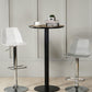 Contemporary Swivel Adjustable Height Stool Matte Finish Plastic Home Barstool Clearhalo 'Bar Furniture' 'Bar Stools' 'bar_stools' 'Furniture' 'furniture_bar_stools' 'Kitchen & Dining Furniture' 4851698