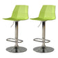 Contemporary Swivel Adjustable Height Stool Matte Finish Plastic Home Barstool Yellow-Green Set of 2 Clearhalo 'Bar Furniture' 'Bar Stools' 'bar_stools' 'Furniture' 'furniture_bar_stools' 'Kitchen & Dining Furniture' 4851699