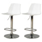Contemporary Swivel Adjustable Height Stool Matte Finish Plastic Home Barstool White Set of 2 Clearhalo 'Bar Furniture' 'Bar Stools' 'bar_stools' 'Furniture' 'furniture_bar_stools' 'Kitchen & Dining Furniture' 4851700