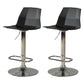 Contemporary Swivel Adjustable Height Stool Matte Finish Plastic Home Barstool Black Set of 2 Clearhalo 'Bar Furniture' 'Bar Stools' 'bar_stools' 'Furniture' 'furniture_bar_stools' 'Kitchen & Dining Furniture' 4851701