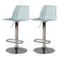 Contemporary Swivel Adjustable Height Stool Matte Finish Plastic Home Barstool Turquoise Set of 2 Clearhalo 'Bar Furniture' 'Bar Stools' 'bar_stools' 'Furniture' 'furniture_bar_stools' 'Kitchen & Dining Furniture' 4851704