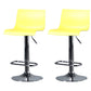 Contemporary Swivel Adjustable Height Stool Matte Finish Plastic Home Barstool Beige Set of 2 Clearhalo 'Bar Furniture' 'Bar Stools' 'bar_stools' 'Furniture' 'furniture_bar_stools' 'Kitchen & Dining Furniture' 4851706