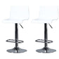 Contemporary Swivel Adjustable Height Stool Matte Finish Plastic Home Barstool Gloss White Set of 2 Clearhalo 'Bar Furniture' 'Bar Stools' 'bar_stools' 'Furniture' 'furniture_bar_stools' 'Kitchen & Dining Furniture' 4851708