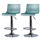 Contemporary Swivel Adjustable Height Stool Matte Finish Plastic Home Barstool Green Set of 2 Clearhalo 'Bar Furniture' 'Bar Stools' 'bar_stools' 'Furniture' 'furniture_bar_stools' 'Kitchen & Dining Furniture' 4851710