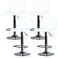 Contemporary Swivel Adjustable Height Stool Matte Finish Plastic Home Barstool Gloss White Set of 4 Clearhalo 'Bar Furniture' 'Bar Stools' 'bar_stools' 'Furniture' 'furniture_bar_stools' 'Kitchen & Dining Furniture' 4851721