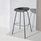 Contemporary Matte Finish Leather Barstool Low Back Home Stool Blackish Green 1 Piece Counter Stool(26"H) Clearhalo 'Bar Furniture' 'Bar Stools' 'bar_stools' 'furn' 'furn_bar_stools' 'Furniture' 'furniture_bar_stools' 'Kitchen & Dining Furniture' 4851727