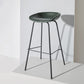 Contemporary Matte Finish Leather Barstool Low Back Home Stool Blackish Green 1 Piece Bar Stool(30"H) Clearhalo 'Bar Furniture' 'Bar Stools' 'bar_stools' 'furn' 'furn_bar_stools' 'Furniture' 'furniture_bar_stools' 'Kitchen & Dining Furniture' 4851739