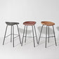 Contemporary Matte Finish Leather Barstool Low Back Home Stool Clearhalo 'Bar Furniture' 'Bar Stools' 'bar_stools' 'furn' 'furn_bar_stools' 'Furniture' 'furniture_bar_stools' 'Kitchen & Dining Furniture' 4851750