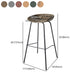 Contemporary Matte Finish Leather Barstool Low Back Home Stool Clearhalo 'Bar Furniture' 'Bar Stools' 'bar_stools' 'furn' 'furn_bar_stools' 'Furniture' 'furniture_bar_stools' 'Kitchen & Dining Furniture' 4851776