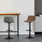 Contemporary Matte Finish Leather Barstool Adjustable Height Footrest Home Stool Clearhalo 'Bar Furniture' 'Bar Stools' 'bar_stools' 'Furniture' 'furniture_bar_stools' 'Kitchen & Dining Furniture' 4851797