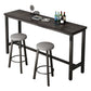 Rectangle Stone Bar Table Modern Bar Table with Trestle Base Clearhalo 'Bar Furniture' 'Bar Tables' 'bar_tables' 'furn' 'furn_bar_tables' 'Furniture' 'furniture_bar_tables' 'Kitchen & Dining Furniture' 4851826
