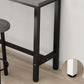 Rectangle Stone Bar Table Modern Bar Table with Trestle Base Clearhalo 'Bar Furniture' 'Bar Tables' 'bar_tables' 'furn' 'furn_bar_tables' 'Furniture' 'furniture_bar_tables' 'Kitchen & Dining Furniture' 4851829