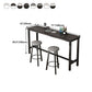 Rectangle Stone Bar Table Modern Bar Table with Trestle Base Clearhalo 'Bar Furniture' 'Bar Tables' 'bar_tables' 'furn' 'furn_bar_tables' 'Furniture' 'furniture_bar_tables' 'Kitchen & Dining Furniture' 4851841