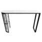 Contemporary Sintered Stone Table Dining Bar Counter Table for Kitchen 39.4"L x 15.7"W x 41.3"H Black Without Chairs Clearhalo 'Bar Furniture' 'Bar Tables' 'bar_tables' 'furn' 'furn_bar_tables' 'Furniture' 'furniture_bar_tables' 'Kitchen & Dining Furniture' 4851860