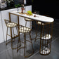 Contemporary Sintered Stone Table Dining Bar Counter Table for Kitchen Clearhalo 'Bar Furniture' 'Bar Tables' 'bar_tables' 'furn' 'furn_bar_tables' 'Furniture' 'furniture_bar_tables' 'Kitchen & Dining Furniture' 4851866