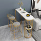 Nordic Glam Sintered Stone Table Dining Bar Counter Table for Kitchen Clearhalo 'Bar Furniture' 'Bar Tables' 'bar_tables' 'furn' 'furn_bar_tables' 'Furniture' 'furniture_bar_tables' 'Kitchen & Dining Furniture' 4851880