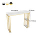 Nordic Glam Sintered Stone Table Dining Bar Counter Table for Kitchen Clearhalo 'Bar Furniture' 'Bar Tables' 'bar_tables' 'furn' 'furn_bar_tables' 'Furniture' 'furniture_bar_tables' 'Kitchen & Dining Furniture' 4851883