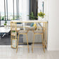 Industrial Style Sintered Stone Table Dining Bar Counter Table for Kitchen Clearhalo 'Bar Furniture' 'Bar Tables' 'bar_tables' 'furn' 'furn_bar_tables' 'Furniture' 'furniture_bar_tables' 'Kitchen & Dining Furniture' 4851897
