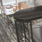Stone Bar Dining Table Modern Oval Bar Table with Double Pedestal for Milk Tea Shop Clearhalo 'Bar Furniture' 'Bar Tables' 'bar_tables' 'furn' 'furn_bar_tables' 'Furniture' 'furniture_bar_tables' 'Kitchen & Dining Furniture' 4851909