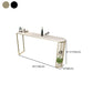Stone Bar Dining Table Modern Oval Bar Table with Double Pedestal for Milk Tea Shop Clearhalo 'Bar Furniture' 'Bar Tables' 'bar_tables' 'furn' 'furn_bar_tables' 'Furniture' 'furniture_bar_tables' 'Kitchen & Dining Furniture' 4851914