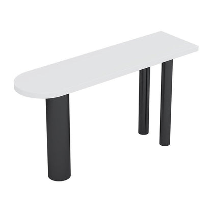 Artificial Wood/Stone Bar Dining Table Modern Oval Bar Table with Tripod for Dining Room Manufactured Wood Without Chairs Clearhalo 'Bar Furniture' 'Bar Tables' 'bar_tables' 'furn' 'furn_bar_tables' 'Furniture' 'furniture_bar_tables' 'Kitchen & Dining Furniture' 4851919