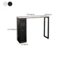 Stone Bar Dining Table Modern Rectangle Bar Table with Double Pedestal for Living Room Clearhalo 'Bar Furniture' 'Bar Tables' 'bar_tables' 'furn' 'furn_bar_tables' 'Furniture' 'furniture_bar_tables' 'Kitchen & Dining Furniture' 4851961