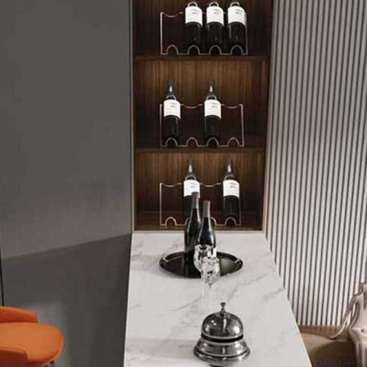 Stone Bar Dining Table Modern Bar Table with Double Pedestal for Dining Room Clearhalo 'Bar Furniture' 'Bar Tables' 'bar_tables' 'furn' 'furn_bar_tables' 'Furniture' 'furniture_bar_tables' 'Kitchen & Dining Furniture' 4851973