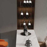 Stone Bar Dining Table Modern Bar Table with Double Pedestal for Dining Room Clearhalo 'Bar Furniture' 'Bar Tables' 'bar_tables' 'furn' 'furn_bar_tables' 'Furniture' 'furniture_bar_tables' 'Kitchen & Dining Furniture' 4851973