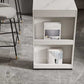 Stone Bar Dining Table Modern Bar Table with Double Pedestal for Dining Room Clearhalo 'Bar Furniture' 'Bar Tables' 'bar_tables' 'furn' 'furn_bar_tables' 'Furniture' 'furniture_bar_tables' 'Kitchen & Dining Furniture' 4851977