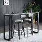 Stone Bar Table Modern Rectangle Bar Table with Double Pedestal Base for Kitchen Clearhalo 'Bar Furniture' 'Bar Tables' 'bar_tables' 'furn' 'furn_bar_tables' 'Furniture' 'furniture_bar_tables' 'Kitchen & Dining Furniture' 4851996