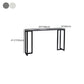 Stone Bar Table Modern Rectangle Bar Table with Double Pedestal Base for Kitchen Clearhalo 'Bar Furniture' 'Bar Tables' 'bar_tables' 'furn' 'furn_bar_tables' 'Furniture' 'furniture_bar_tables' 'Kitchen & Dining Furniture' 4852000