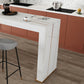 Stone Bar Dining Table Modern Bar Table with Double Pedestal Base for Dining Room Clearhalo 'Bar Furniture' 'Bar Tables' 'bar_tables' 'furn' 'furn_bar_tables' 'Furniture' 'furniture_bar_tables' 'Kitchen & Dining Furniture' 4852028