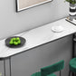 Stone Bar Dining Table Glam Oval Bar Table with Double Pedestal Base for Dining Room Clearhalo 'Bar Furniture' 'Bar Tables' 'bar_tables' 'furn' 'furn_bar_tables' 'Furniture' 'furniture_bar_tables' 'Kitchen & Dining Furniture' 4852039