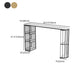 Stone Bar Dining Table Glam Oval Bar Table with Double Pedestal Base for Dining Room Clearhalo 'Bar Furniture' 'Bar Tables' 'bar_tables' 'furn' 'furn_bar_tables' 'Furniture' 'furniture_bar_tables' 'Kitchen & Dining Furniture' 4852042