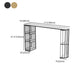 Stone Bar Dining Table Glam Oval Bar Table with Double Pedestal Base for Dining Room Clearhalo 'Bar Furniture' 'Bar Tables' 'bar_tables' 'furn' 'furn_bar_tables' 'Furniture' 'furniture_bar_tables' 'Kitchen & Dining Furniture' 4852046
